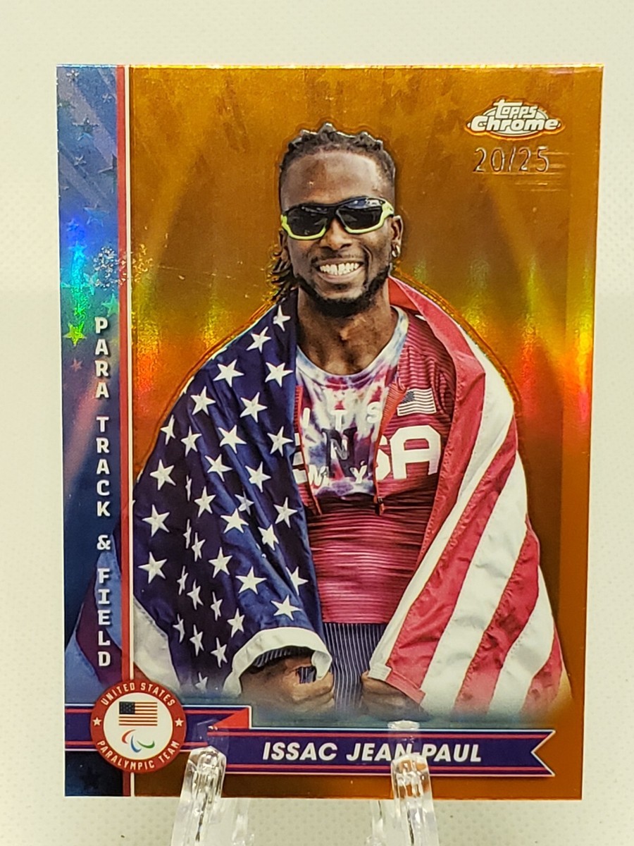 その他 OLYMPIC PARALYMPIC Issac Jean-Paul 2024 Topps Chrome U.S. Olympic & Paralympic Orange