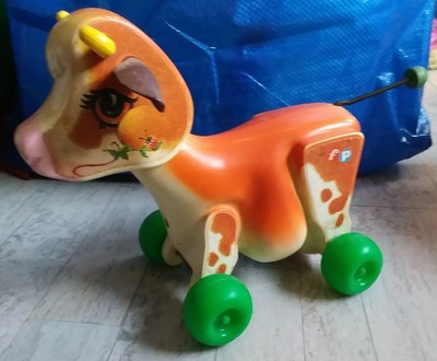 fisher price cow pull toy