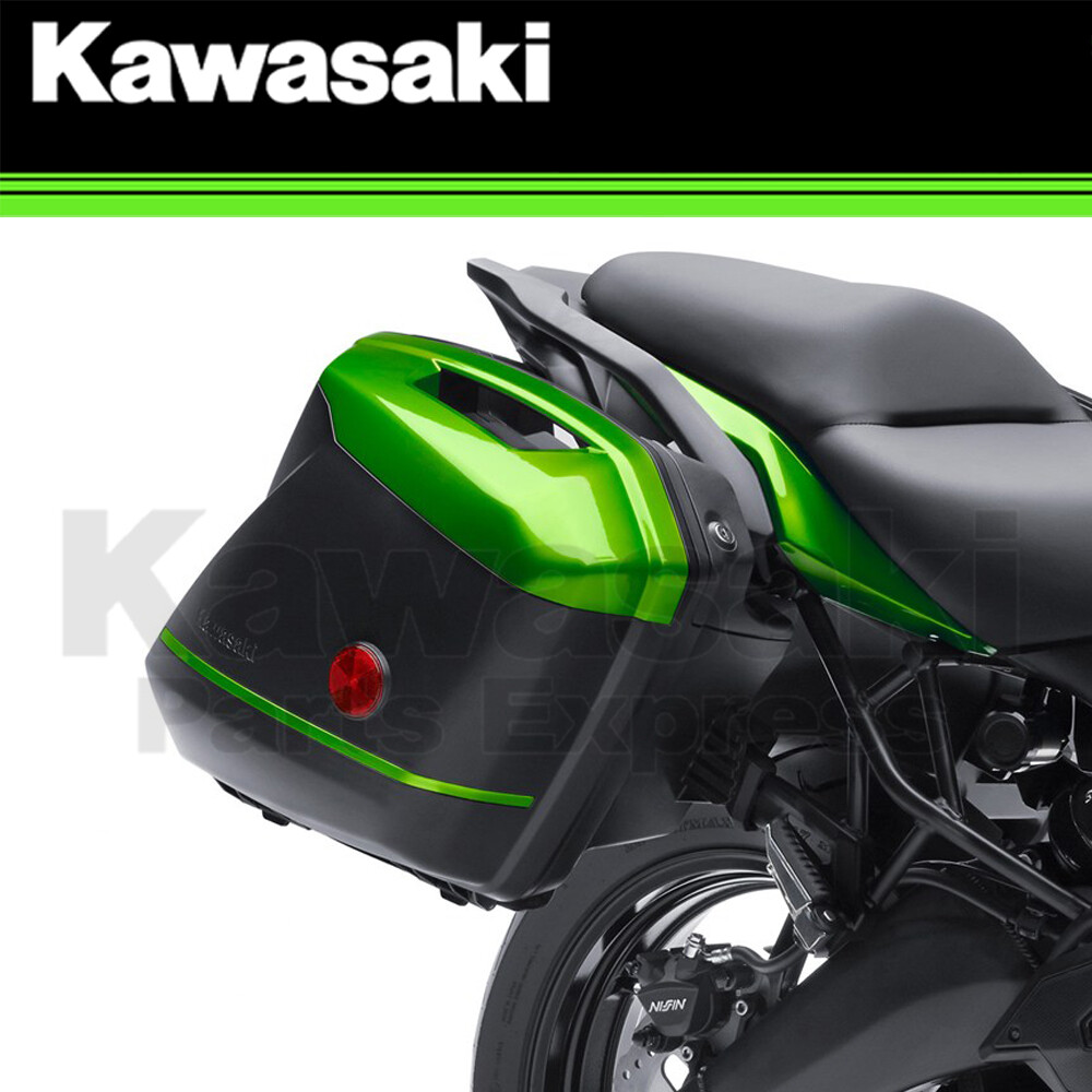NEW 2015-2025 KAWASAKI OEM KQR 28 LITER HARD SADDLEBAG SET