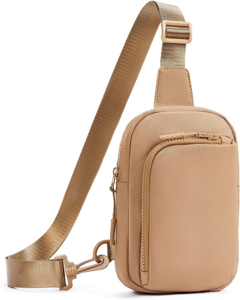 CHOLISS Small Crossbody Bags for Women and Men, Sling Bag Brown