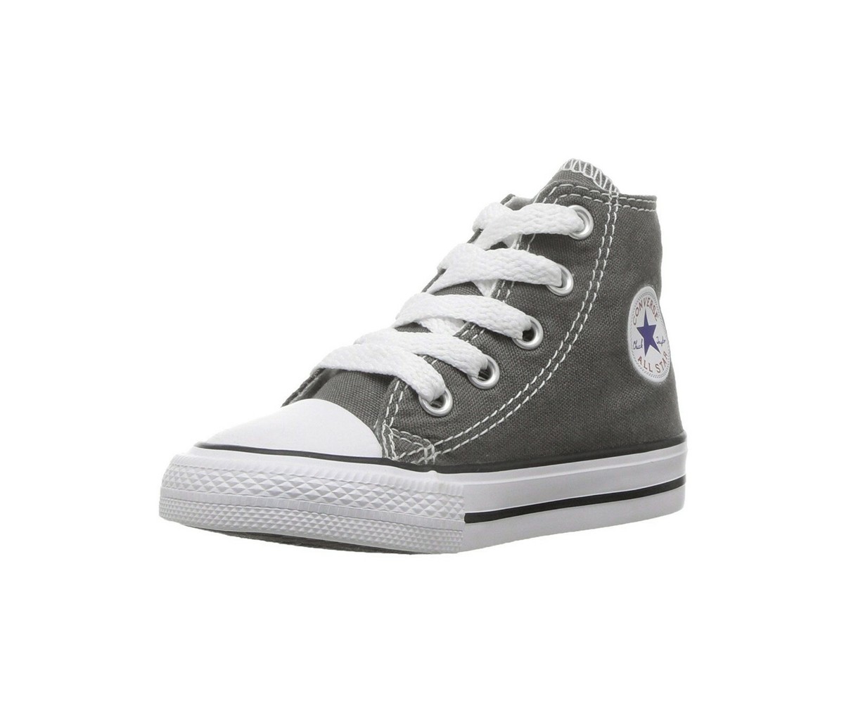 Converse Babies Toddlers Boys Girls All Star Hi Top Canvas Charcoal Gray  Shoes