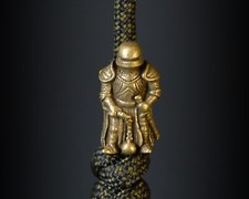 Paracord Lanyard Beads Bronze bead Knife Lanyard Bead Charms - Knight