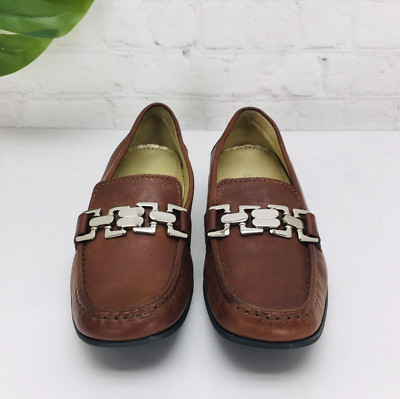 Cole Haan Grand OS Penny Loafer Shoes Women's Size 7 Brown Leather Slip On Flat