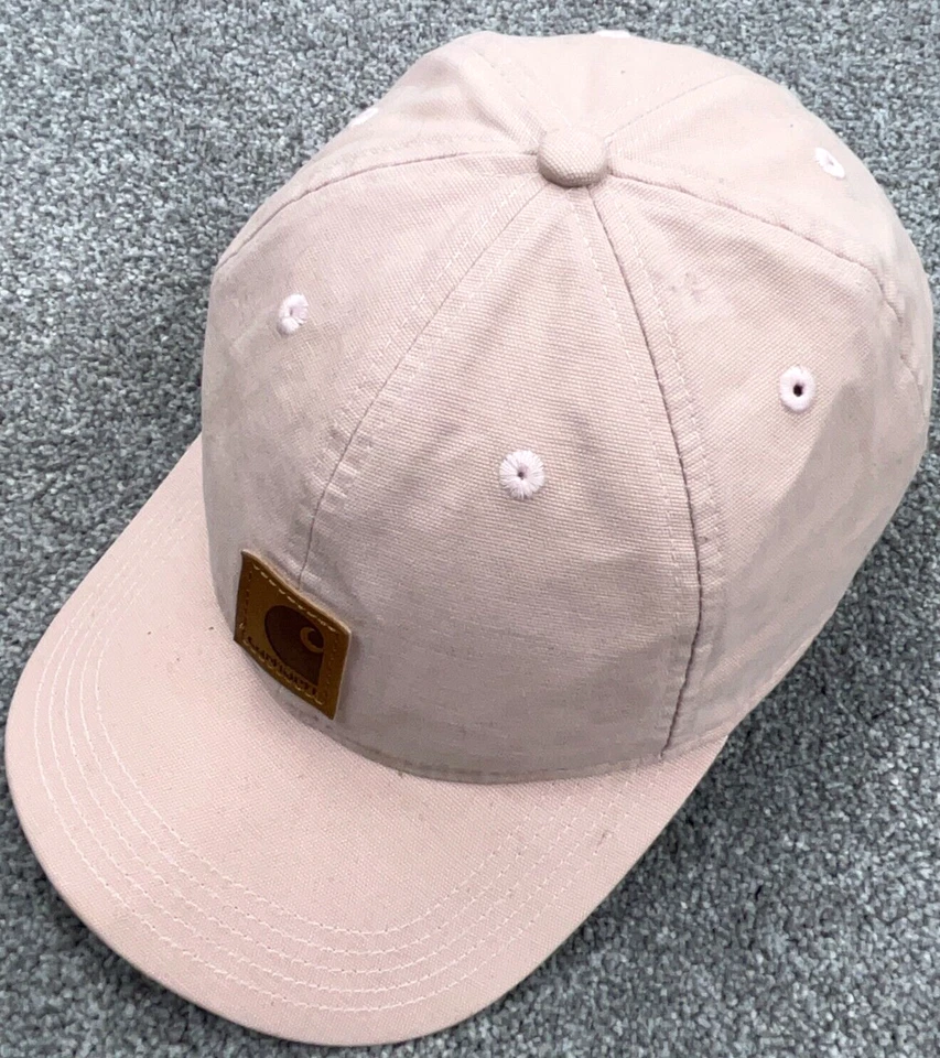 Gorra Carhartt Rosa Correa Trasera Lona Ropa de Trabajo Parche Damas Mujeres Foto 3 de 4