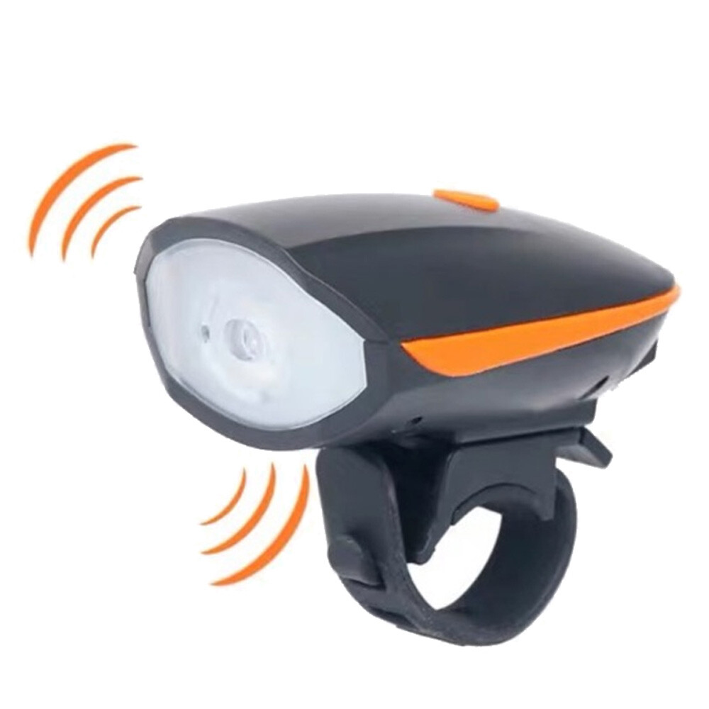 Campanello Bici Con Luci LED 6 Colori Rosso E Blu - Chiamata 4 Toni E Luce Di Sicurezza Staccabile Per Bicicletta