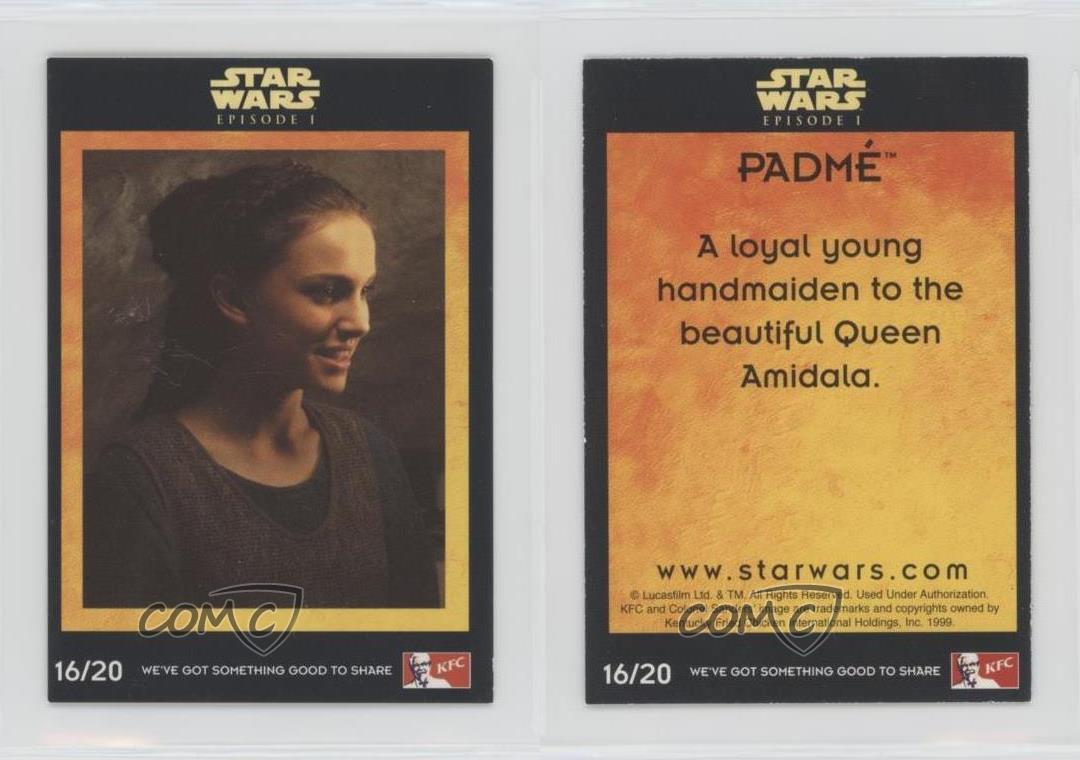 1999 KFC Star Wars Episode 1 UK Padme Amidala Padme #16 2w2 - Picture 3 of 3