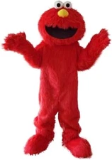 Complete Sesame Street Elmo Mascot Halloween Birthday Party Adult Costume
