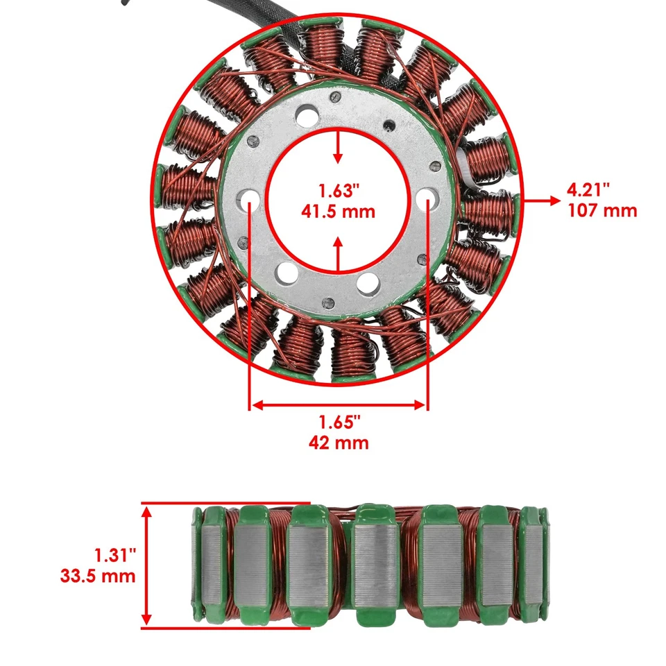 定子和调节器整流器适用于本田 CBR1100XX CBR 1100Xx 1997 - 1998 — 第 2/4 张图片