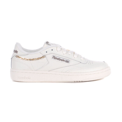 Reebok Women's Club C 85 Chalk/Mahogany/Gold Metallic