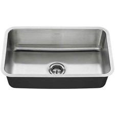 American Standard 30 in. Single Basin Stainless Steel Undermount Kitchen Sink