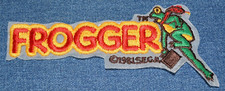 Original NOS Vintage 80s FROGGER 6" Patch SEGA Arcade Video Game Retro Iron-On