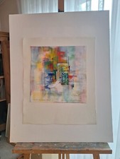 Original Acryl Gemälde Abstrakt Ernst-Peter Rade  "Fröhliche Farbklänge"