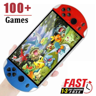 X7 Handheld Spielkonsole 2000 Spiele MP4 4.3'' Kinder Video Retro Game Consoles
