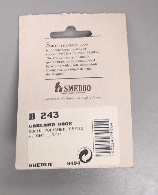 Gancho de guirnalda de bucle montado en la pared Smedbo - 439 W Foto 2 de 2