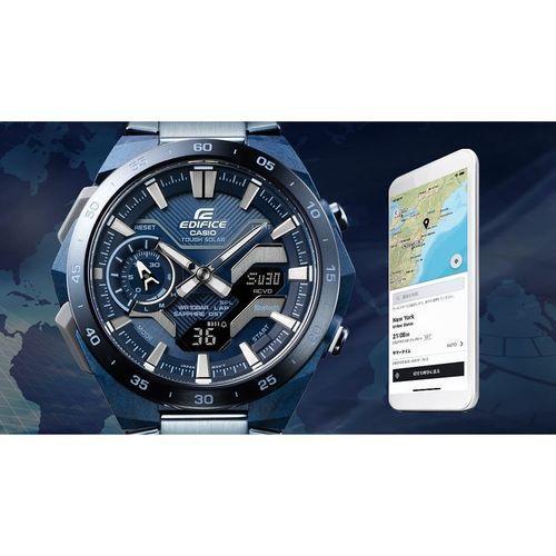 Casio Edifice ECB-2200YCB-2AJF COOL BLUE EDITION WINDFLOW Bluetooth Men Watch - Picture 6 of 7