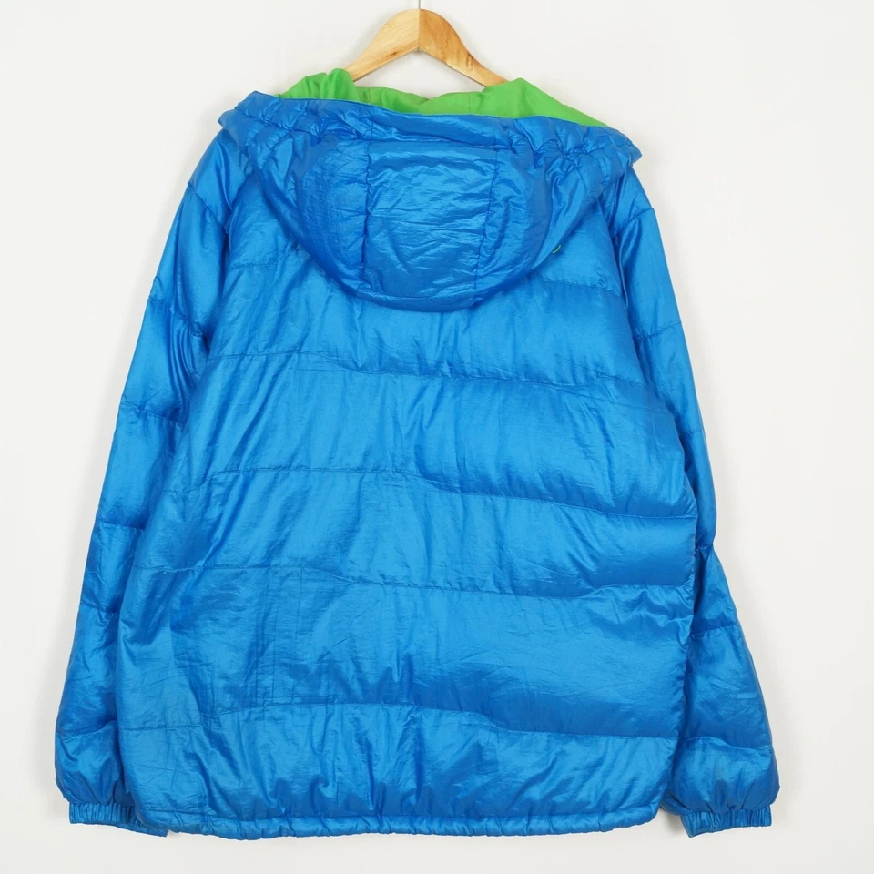 MARMOT 800 FILL Men's Puffer Jacket Size XL Blue Insulated Down Full Zip Hooded - Image 2 of 4