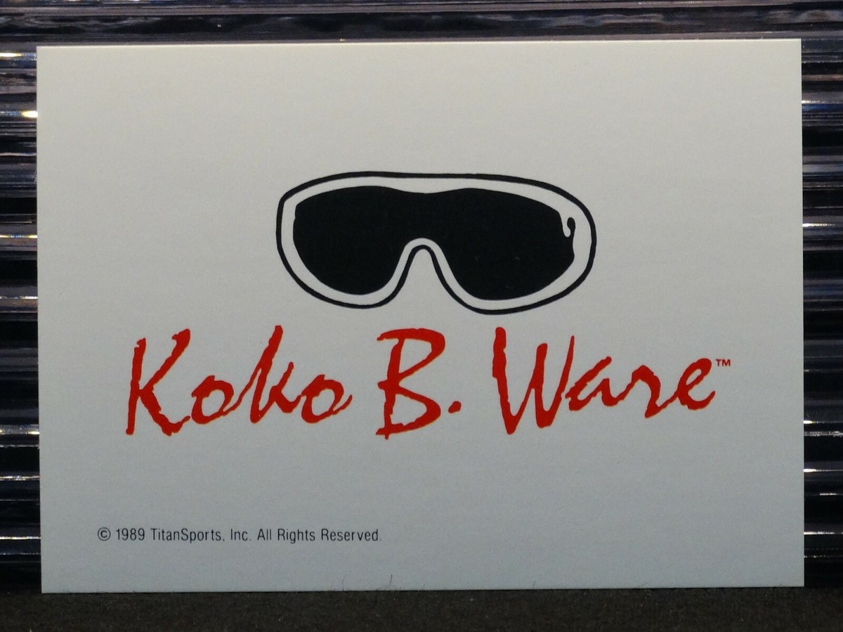Koko B. Ware1990 Classic WWF #144 WWE Wrestling Base Header Card