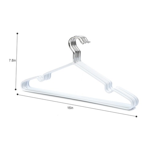 Wire Coat Hangers 16" Strong Heavy Duty Stainless Steel Metal Clothes