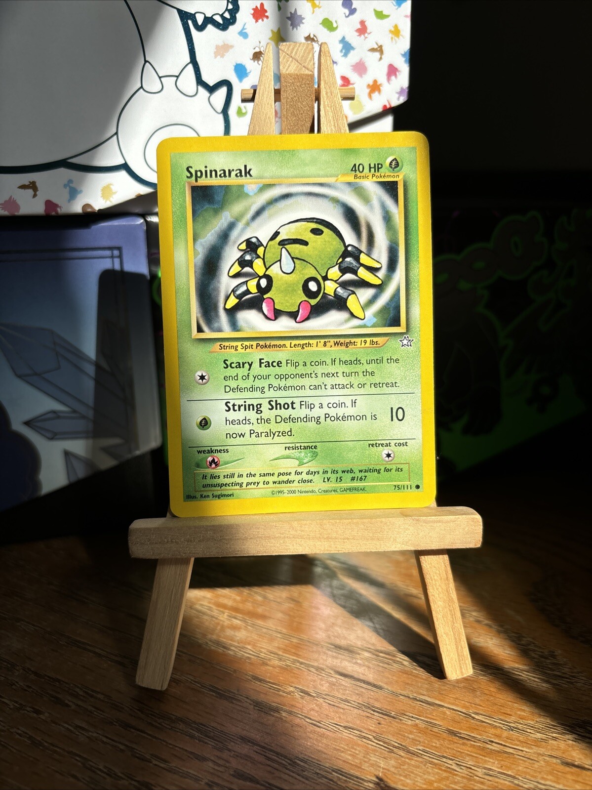 Pokemon Spinarak 75/111 Neo Genesis 2000 Regular LP Lightly Played