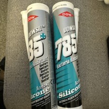 Dow Corning 785+ Bakterienbeständiger Sanitär Silikon Dichtstoff KLAR X2 Schläuche