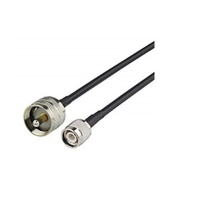 MAAS 50cm Kabelbrücke RG-58 mit TNC-Stecker - PL-Stecker für CB Handfunkgerät