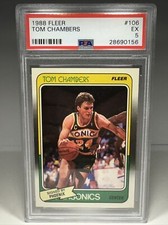 1988-89 Fleer Tom Chambers #106 PSA 5 SEATTLE