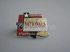 1996 SLICK 50 NATIONALS HOUSTON NHRA DRAG RACING EVENT HAT PIN LAPEL PIN
