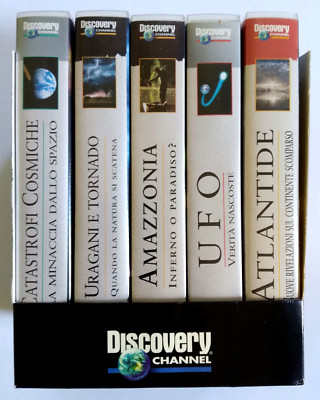 Box 5 Vhs Discovery Channel Katastrophen, Hurrikane, Amazonas, Ufo Dokumentarfilm (V42)