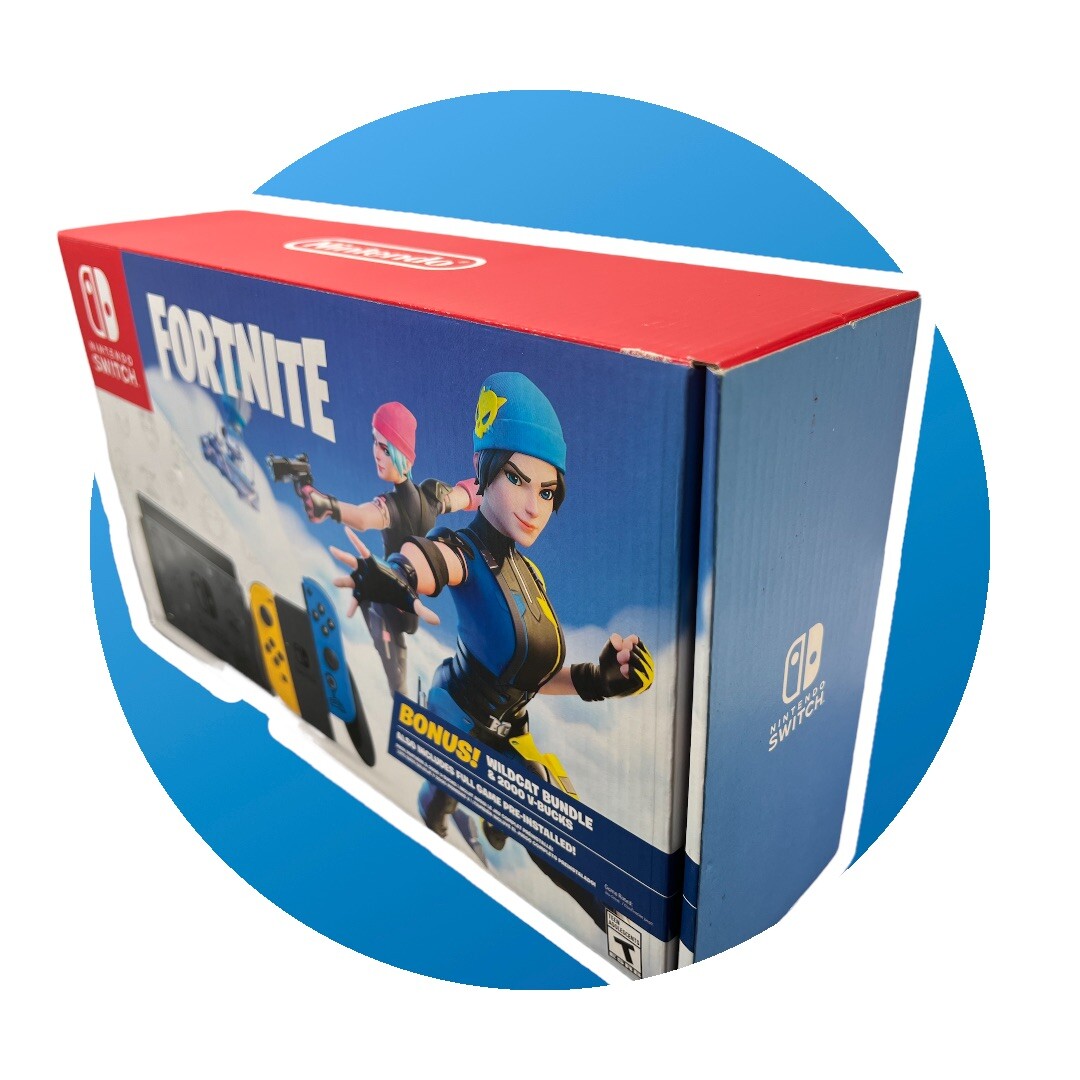 Nintendo Switch Themed Fortnite Wildcat Console Bundle **NO CODE