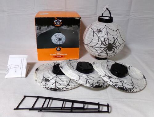 Hyde & Eeek Halloween Spider Japanese Lantern Light Set w/Box - Picture 1 of 7