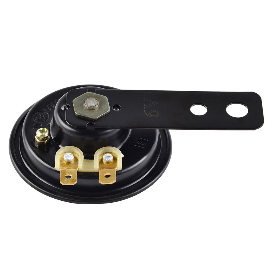 Universal 65mm 6V Motorcycle Horn - 105dB Loud Speaker (Black)
