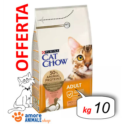 Purina Cat Chow   Adult, Ente - 10 KG - Kroketten Für Katze, Essen Katzen