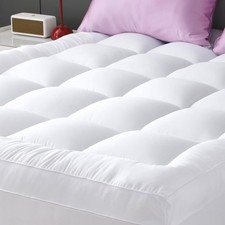 4 Inches Thick Mattress Topper Quilted Cooling Mattress Topper Pad 10CM