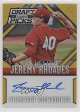 2014 Panini Prizm Perennial Draft Picks Gold 4/10 Jeremy Rhoades #76 Auto 0f6