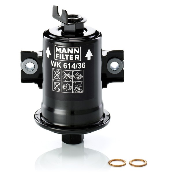 Mann-Filter Kraftstofffilter WK 614/36 X Leitungsfilter FüR Starlet Corolla XLI-image