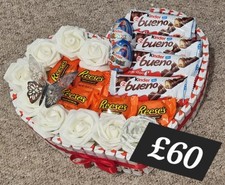 Large Heart Shaped Mixed Chocolate Hamper, Roses Mixed Chocolate now on offer!