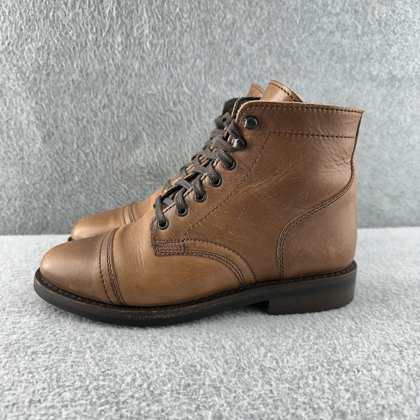 THURSDAY Boot Everyday Captain Cap Toe Combat Bro… - image 1
