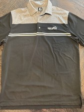FootJoy Men's Performance Golf Polo Size Large Black/White