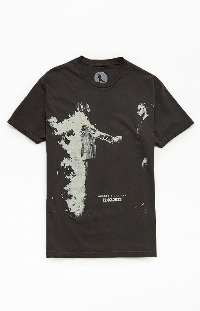 Metro Boomin Heroes & Villains 2022 Tour T-Shirt Gray Adult Medium