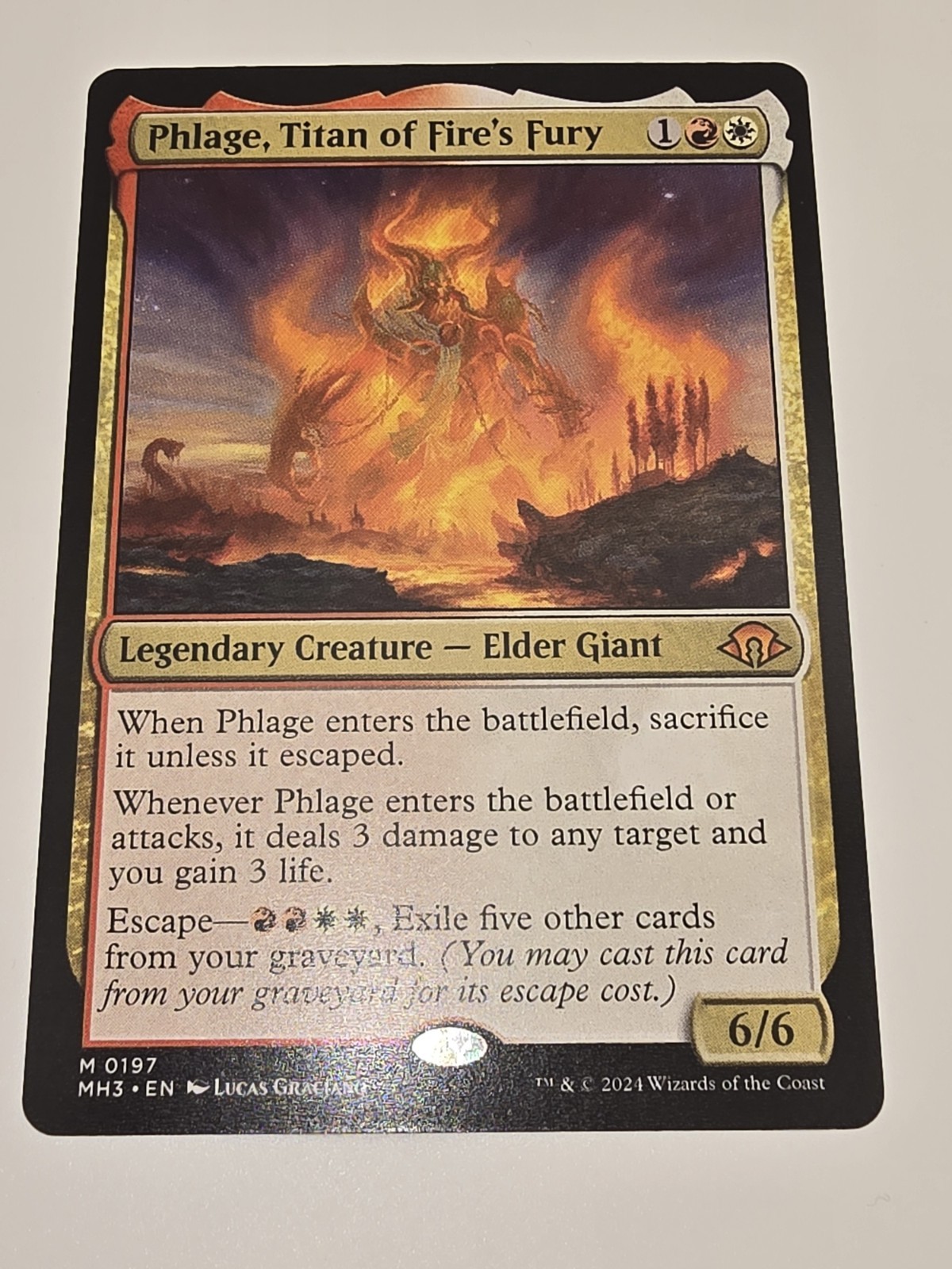 Phlage, Titan of Fire's Fury Modern Horizons 3 Regular