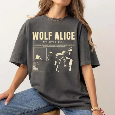 #ad Wolf Alice Shirt My Love Is Cool Album T Shirt Wolf Alice Gray All Size BL2109 $20.80