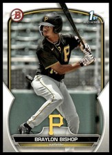 2023 Bowman #BP-90 Braylon Bishop Prospects Pittsburgh Pirates NM+