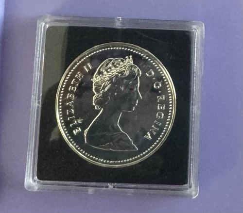 1989 Canadian Dollar Coin - Flueve Mackenzie River - 23.3 Grams 50% Silver