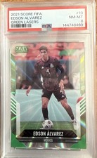 PANINI SCORE FIFA Green Lasers 2021 #13 Edson Álvarez 5/5 PSA 8 Copa Tri México