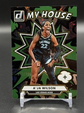 2025 Panini WNBA Donruss #5 A'JA WILSON ~ My House GREEN FIREWORKS /399