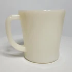 Vtg Anchor Hocking Fire King Cream Color Milk Glass Coffee Tea Mug, Made In USA