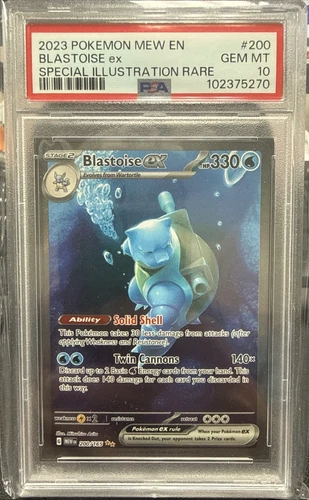 2023 Pokemon SV 151 EN Blastoise Ex Special Illustration Rare #200 PSA 10