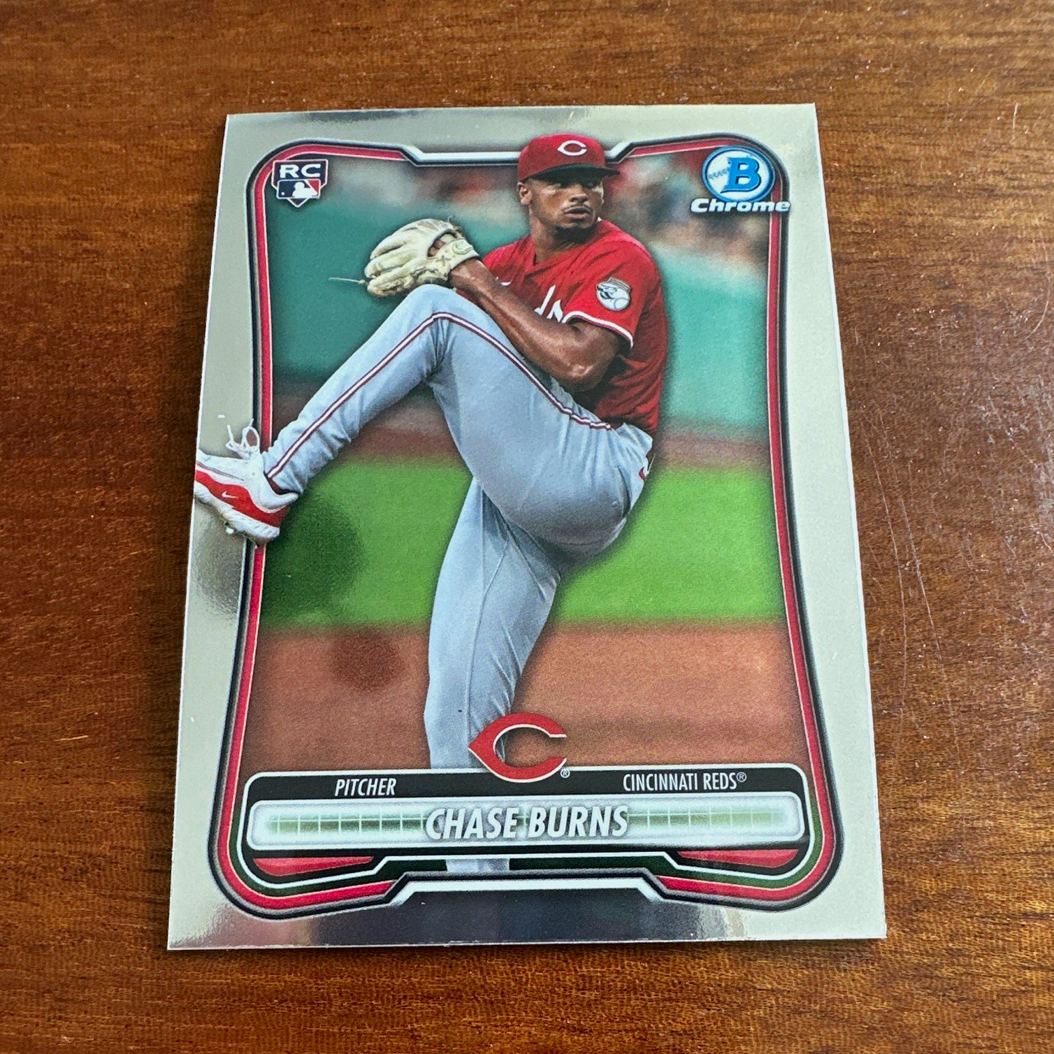 Topps 2026 Bowman Chrome Chase Burns RC Rookie #27 Cincinnati Reds