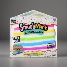 SmushMart Rainbow Layer Cake Squishy Crazy Fun Scented Tik Tok Rare Toy NEW 5"