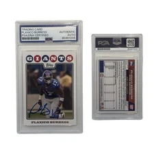 2008 Plaxico Burress Autographed Topps #127 PSA Authentic Auto